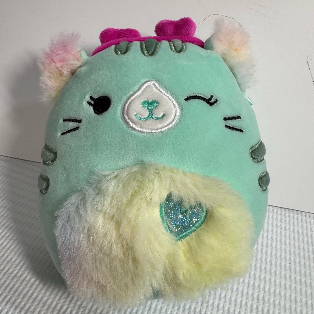 Mint Green Squishmallows Cat